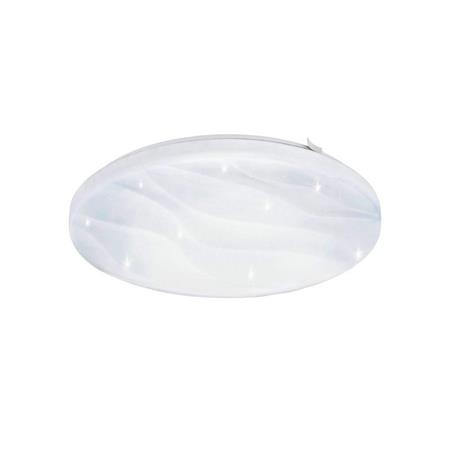 plafoniera applique led 10w 3000k 1100 lumen diametro 28 cm effetto cristallo frania s
