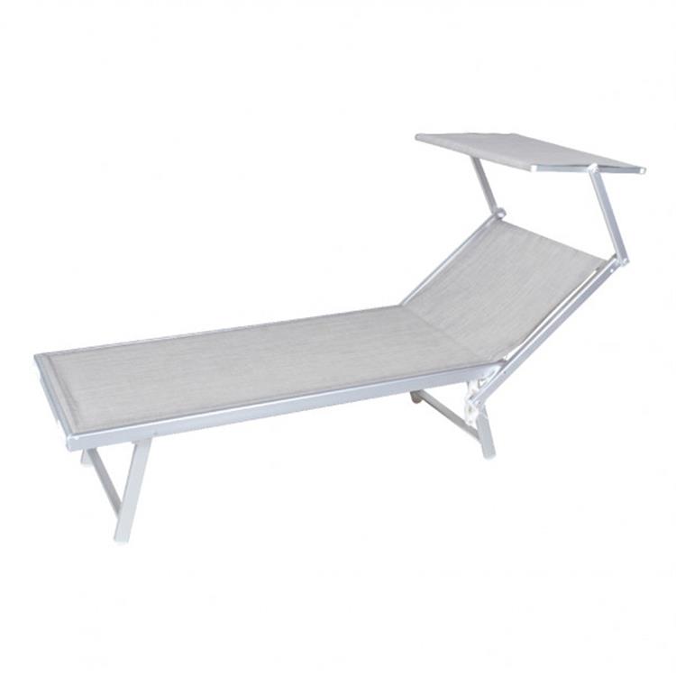 LETTINO DA MARE CON TETTUCCIO VERDELOOK RIMINI GRIGIO MELANGE