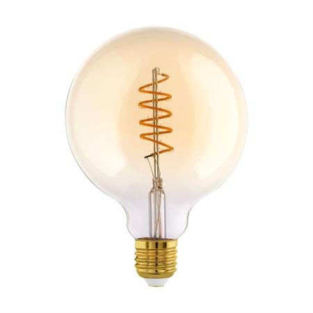 eglo led lampadina e27 vintage g125 4w 2200k 270 lumen