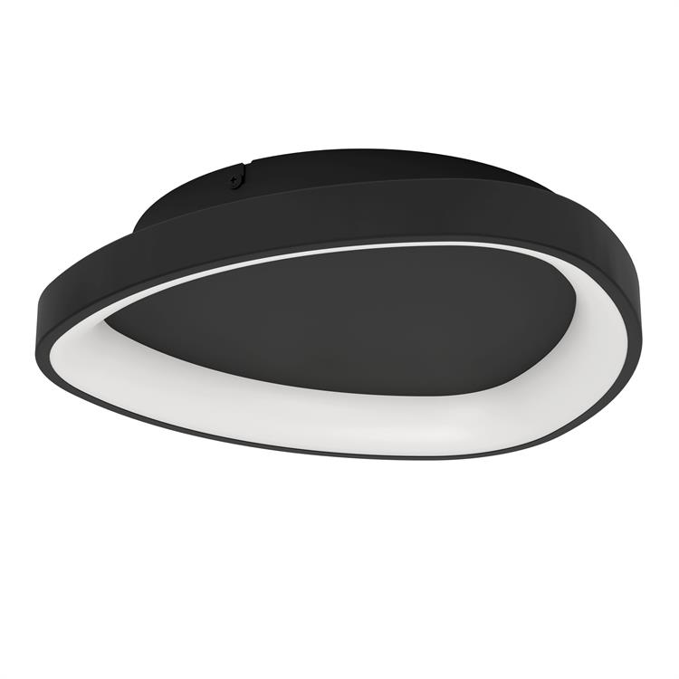 LORETELLO - PLAFONIERA LED DIMMERABILE - 12W - 1440 LUMEN - 2700-6500K - NERO