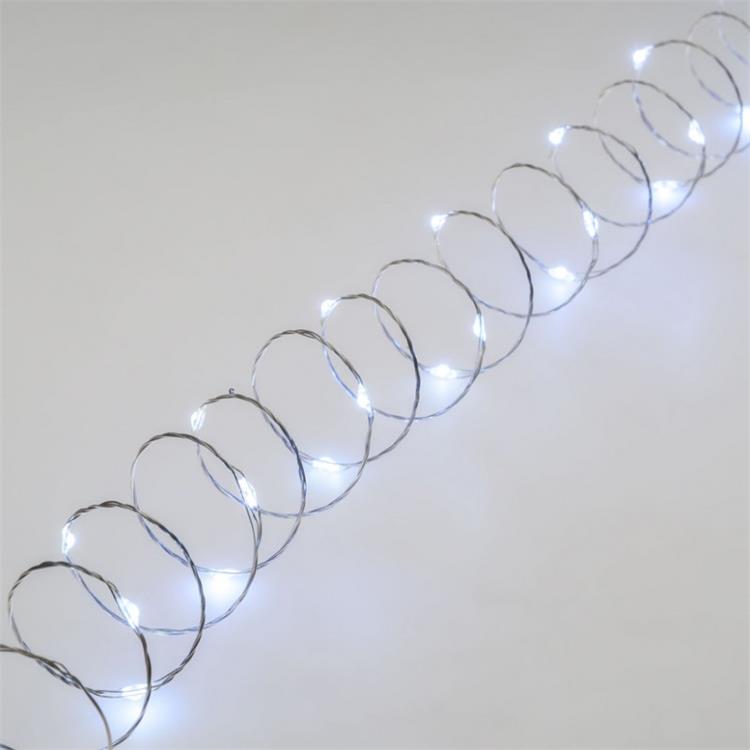 LUCI ALBERO DI NATALE - CATENA LUMINOSA 22,5 MT- 300 LED BIANCO FREDDO CON BOBINA