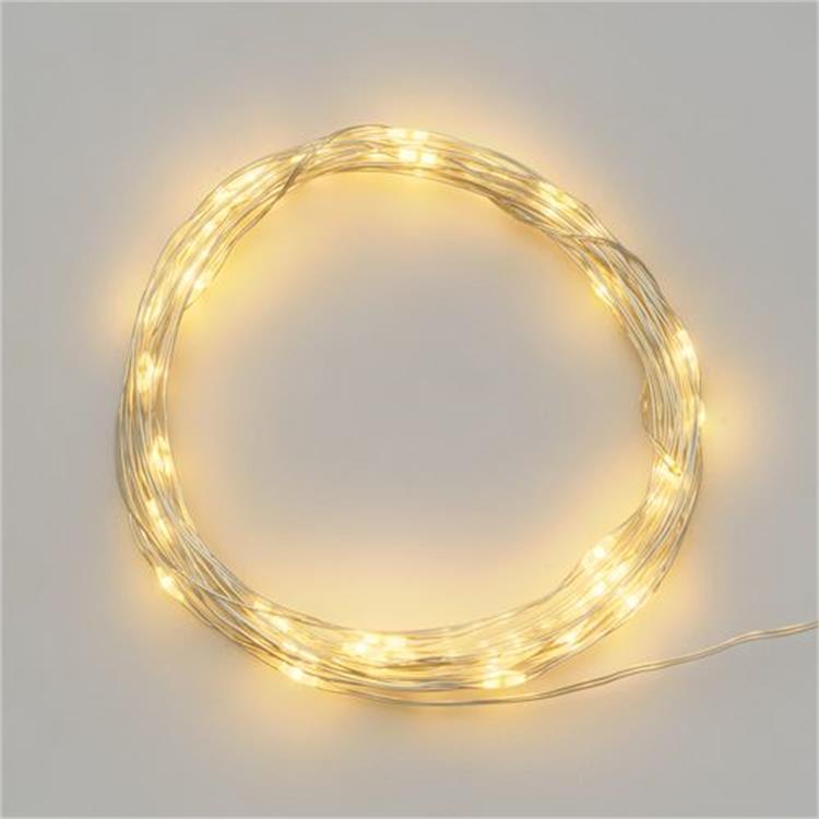 LUCI DI NATALE A BATTERIA CR2032 - CATENA LUMINOSA 4 MT BIANCO CALDO