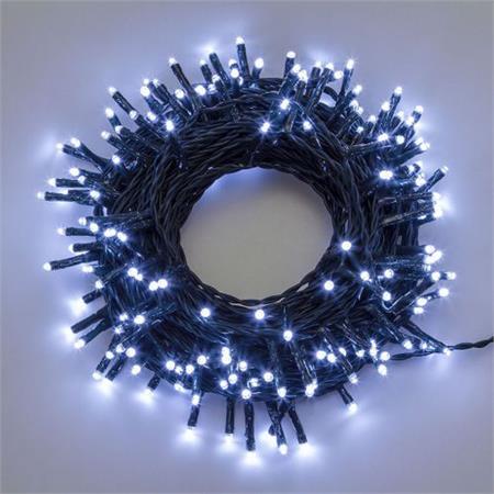 luci led per alberi di natale esterno interno 360 miniled bianco freddo 25mt