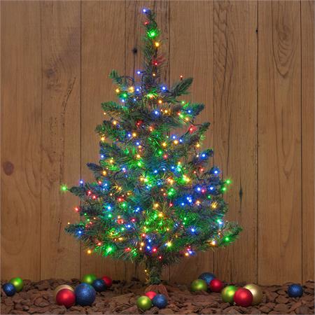 luci led per alberi di natale esterno interno 360 miniled multicolor 25mt