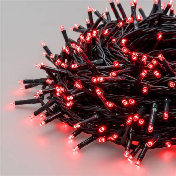 LUCI LED PER ALBERI DI NATALE ESTERNO INTERNO 360 miniLED ROSSO 25,7MT