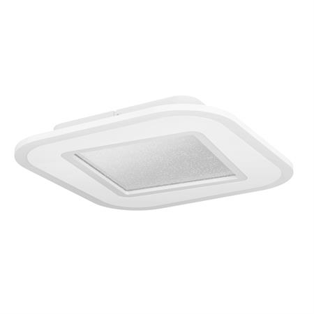 plafoniera led dimmerabile effetto cristallo 2700k 6500k 20w 2360 lumen 38x38 cm macchioni