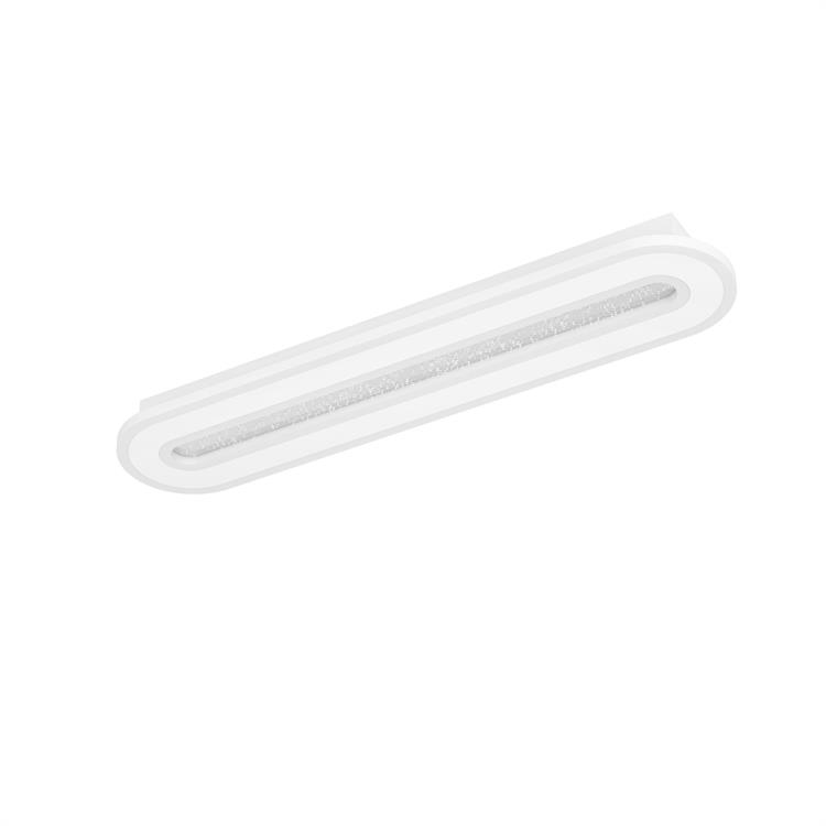 MACCHIONI - PLAFONIERA LED DIMMERABILE - EFFETTO CRISTALLO - 2700-6500K - 2360 LUMEN - 20W - 55x12 CM
