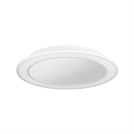 plafoniera led dimmerabile effetto cristallo 2700k 6500k 20w 2360 lumen rotonda diametro 38 cm macchioni