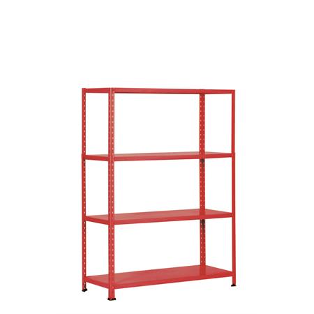 mini 4 ripiani 300x800 rosso 80kg ripiano