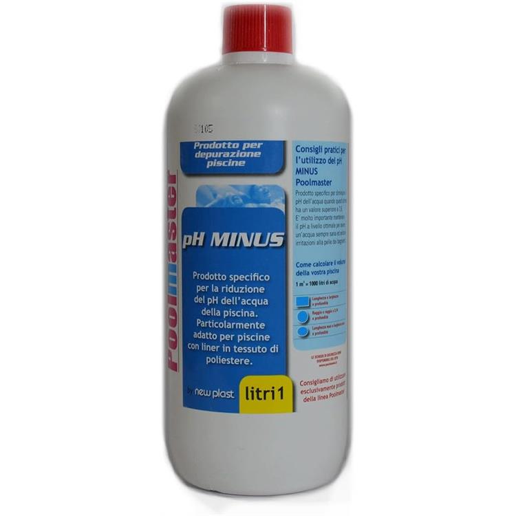 MINUS POOLMASTER CORRETTORE DI PH PER ACQUA PISCINA 1 LITRO