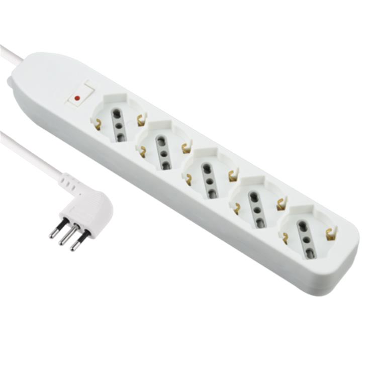 MULTIPRESA 5P UNIV. C/INTER. SICUREZZA C/CAVO  SP 10A