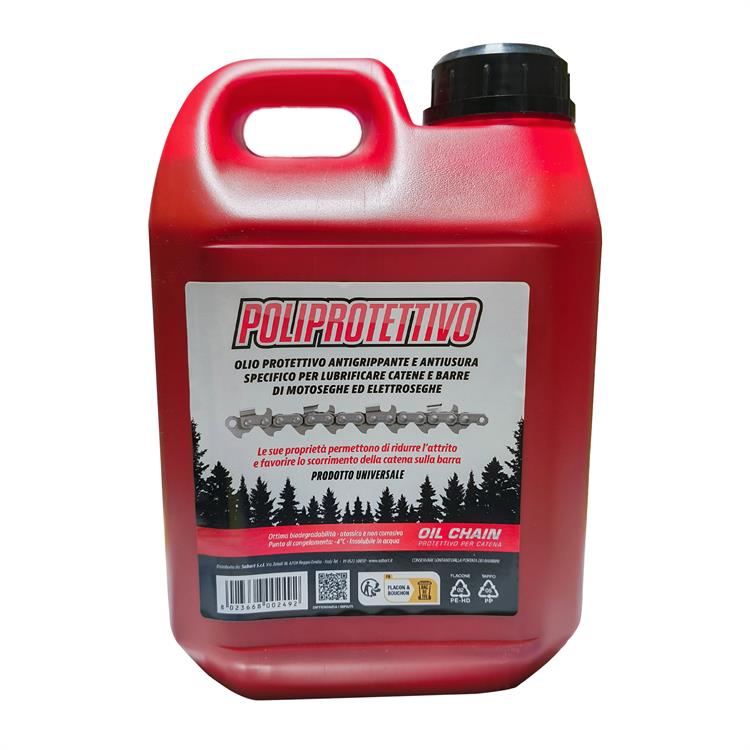 OLIO CATENA MOTOSEGA POLIPROTETTIVO FORESTAL - 5 LITRI