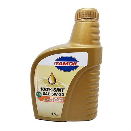 olio motore 5w30 1 litro tamoil 100 sint motori a benzina e diesel