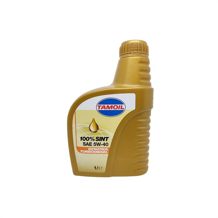 OLIO MOTORE 5W40 - 1 LT - TAMOIL 100% SINT - MOTORI A BENZINA E DIESEL