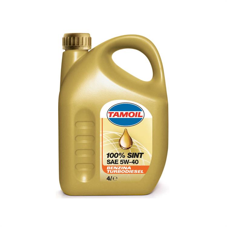 OLIO MOTORE 5W40 - 4 LT - TAMOIL 100% SINT - MOTORI A BENZINA E DIESEL