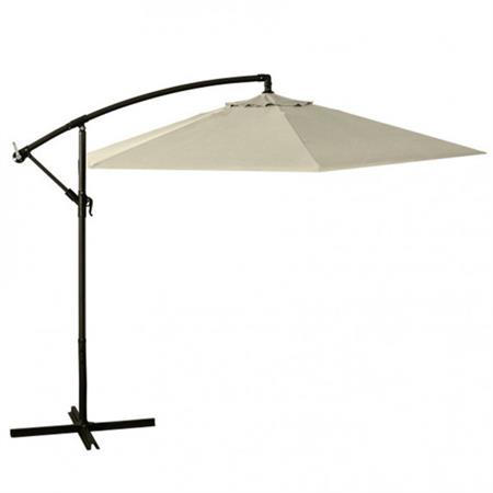 ombrellone da giardino a braccio con palo verdelook diametro 3 mt ecru
