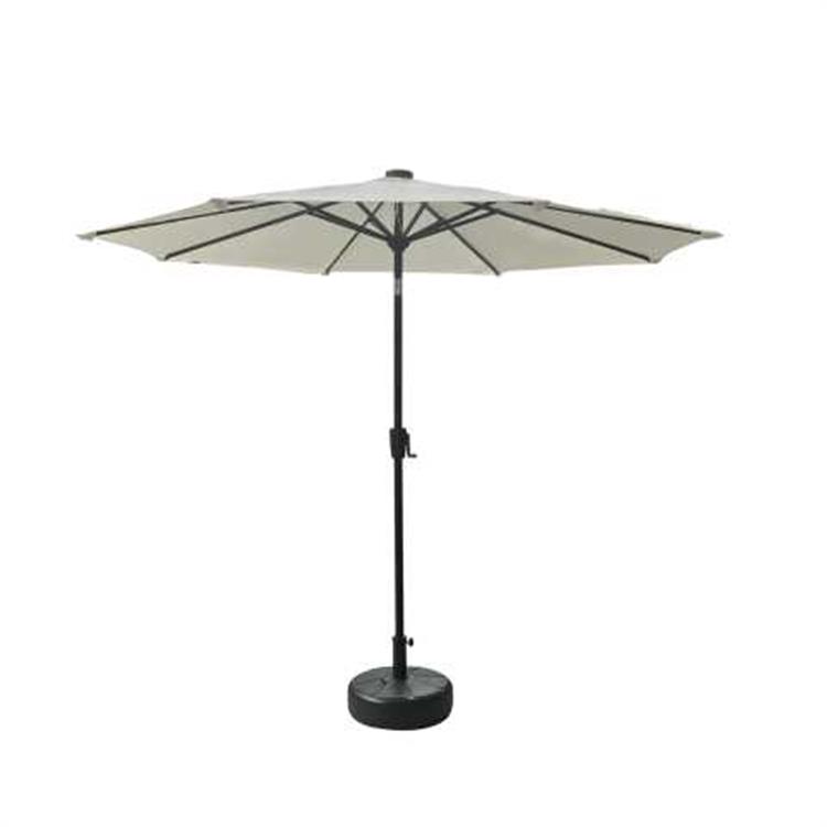 OMBRELLONE DA GIARDINO CON PALO CENTRALE BENJAMIN IN ALLUMINIO 3 MT ANTRACITE
