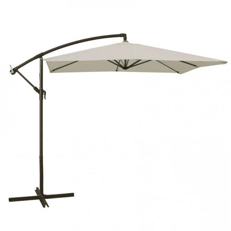 OMBRELLONE DA GIARDINO A BRACCIO CON PALO VERDELOOK 2x3 MT COLORE ECRU