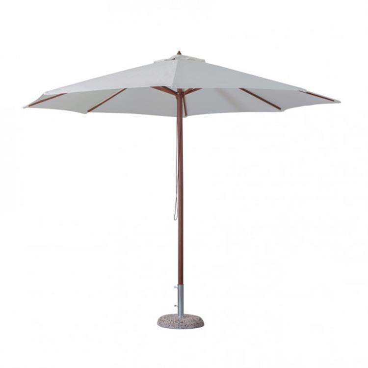 OMBRELLONE DA GIARDINO CON PALO CENTRALE VERDELOOK IN LEGNO 3 MT ECRU