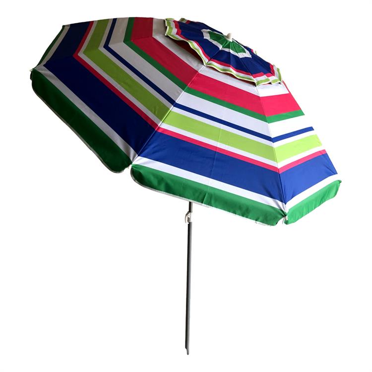 OMBRELLONE MARE IN OXFORD DIAMETRO 180 CM.  FANTASIA A RIGHE