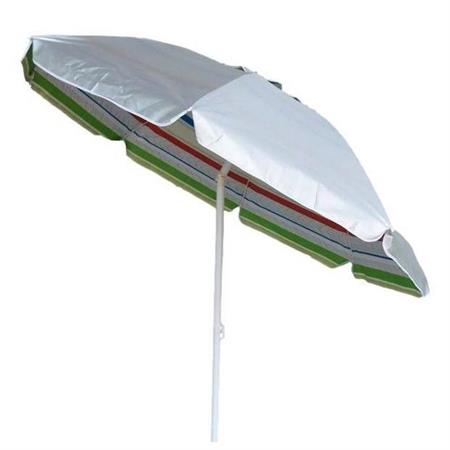 ombrellone mare poliestere diametro 200cm camino antivento fantasia argento