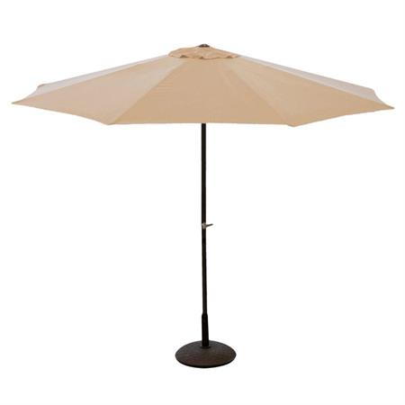 ombrellone da giardino con palo centrale in alluminio 3 mt color sabbia