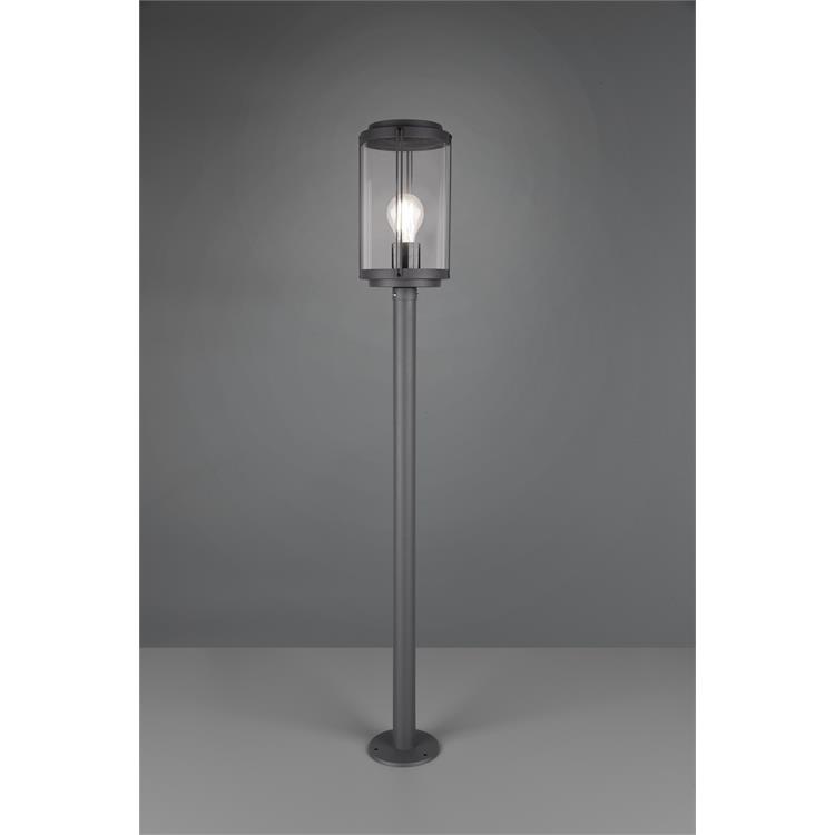 PALO LUCE TANARO - LAMPIONCINO DA ESTERNO - H100 CM - E27 - ANTRACITE