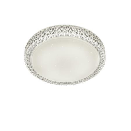 plafoniera led dimmerabile effetto cielo stellato 24w 2500 lumen diametro 40 cm pegasus