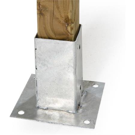 piastra di fissaggio pali in legno quadrati 9x9 cm