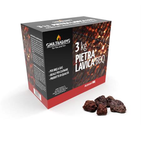 pietra lava 3kg griglie barbecue