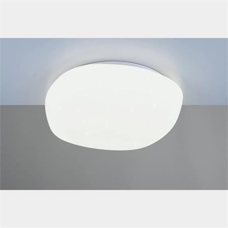plafoniera led a forma di sasso effetto cielo stellato diametro 50 cm 40w 4500 lumen 4000k