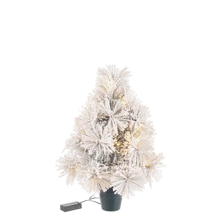 MINI ALBERO DI NATALE INNEVATO 45 CM BIZZOTTO PINO HAYES CON LUCI LED