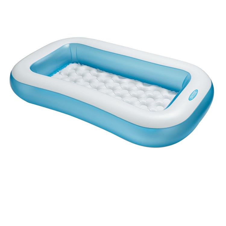 PISCINA GONFIABILE BAMBINI INTEX RETTANGOLARE 166x100x25 - AZZURRO