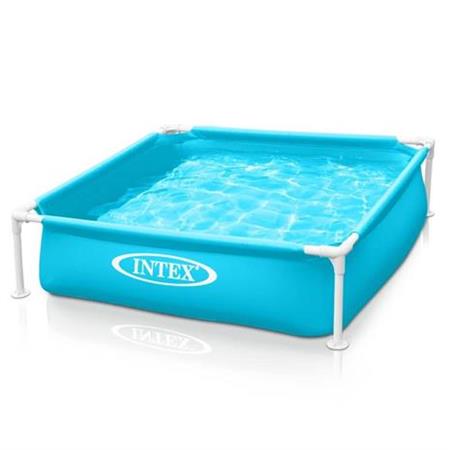 piscina intex mini frame per bambini 122x122xh30cm blu codice 57173