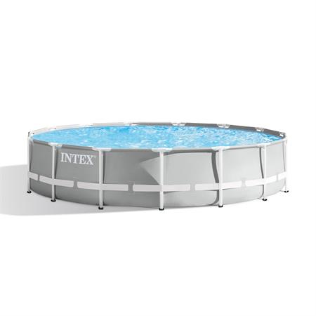 piscina fuoriterra intex prisma frame 457x457x107 acciaio rotonda