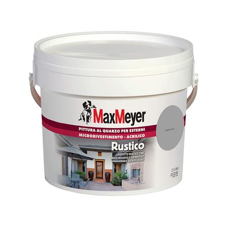 pittura al quarzo per esterni rustico grigio 2 5 lt maxmeyer