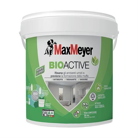 pittura antimuffa traspirante bioactive a plus 4 lt maxmeyer