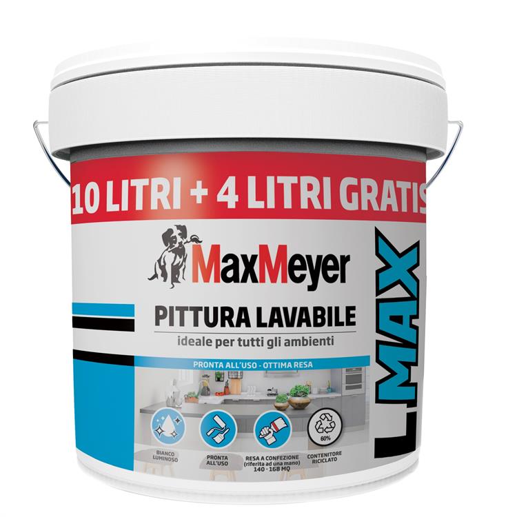 PITTURA LAVABILE L-MAX MAXMEYER 14LT