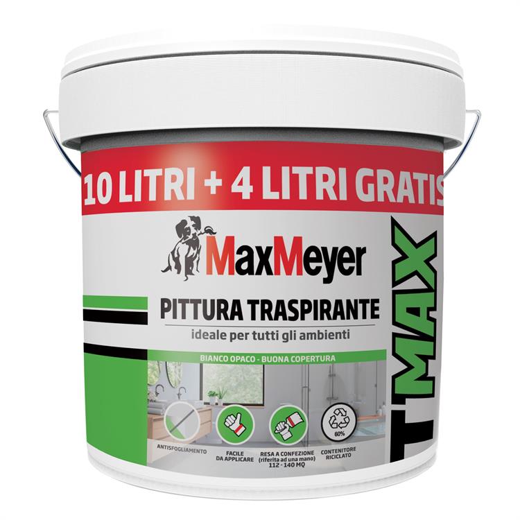PITTURA TRASPIRANTE T-MAX MAXMEYER 14 LT