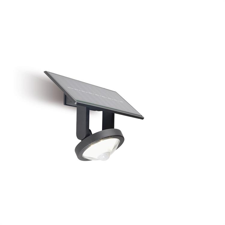 APPLIQUE SOLARE DA ESTERNO LED - PIXEL - 4000K - GRAFITE