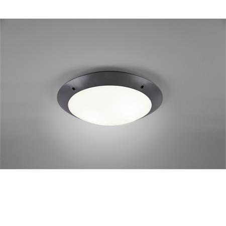 plafoniera da esterno camaro 33cm e27 antracite