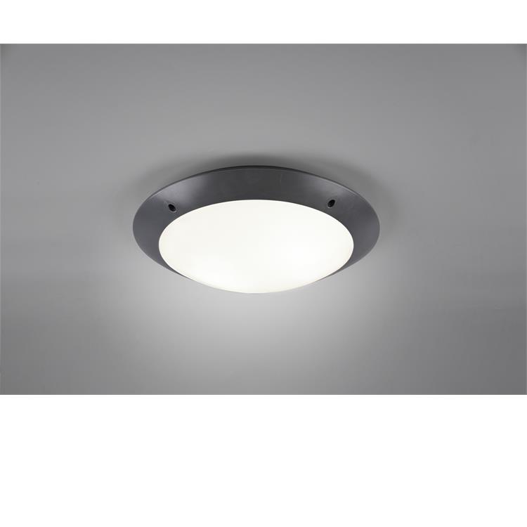 PLAFONIERA DA ESTERNO CAMARO - ø33 CM - E27 - ANTRACITE