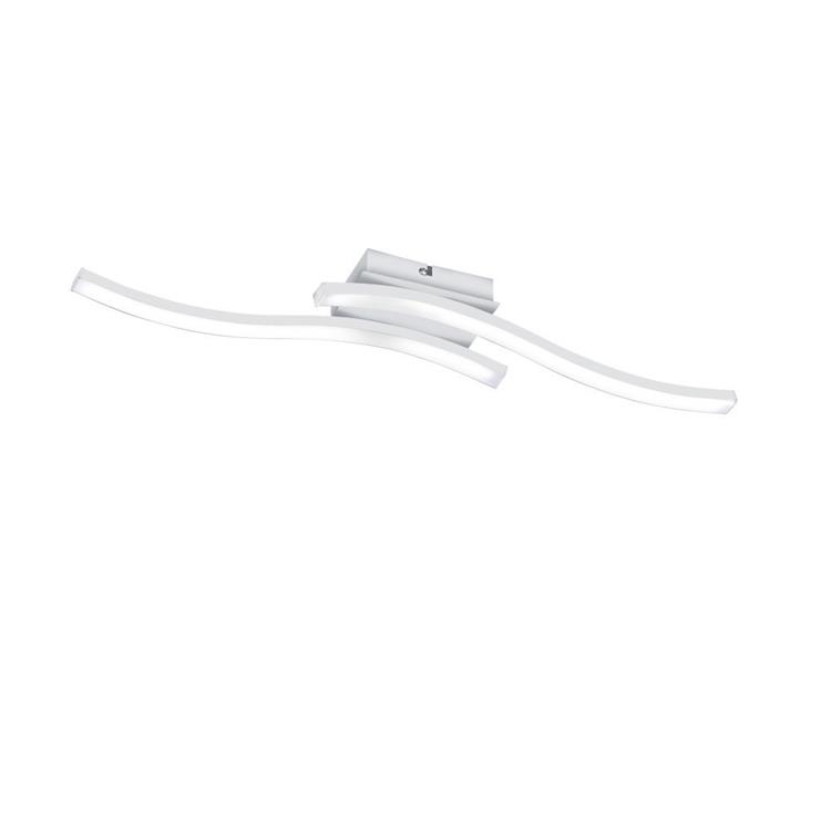 PLAFONIERA LED ROUTE 2 BACCHETTE ONDULATE BIANCA LUNGHEZZA 54CM