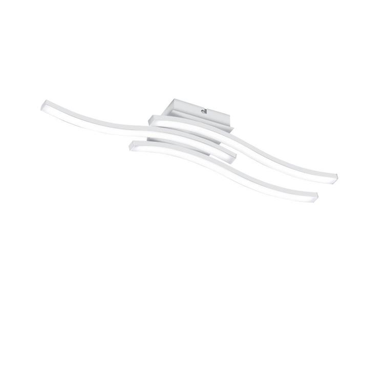 PLAFONIERA LED ROUTE 3 BACCHETTE ONDULATE BIANCA LUNGHEZZA 54CM