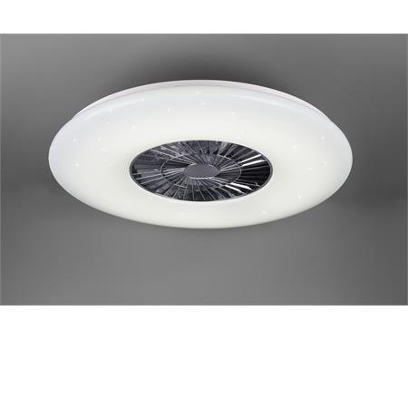 plafoniera visby ventilatore led effetto cielo stellato diametro 75 cm