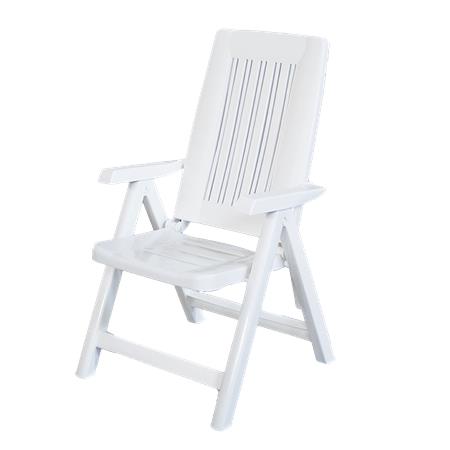 poltrona da giardino in plastica areta diana bianca