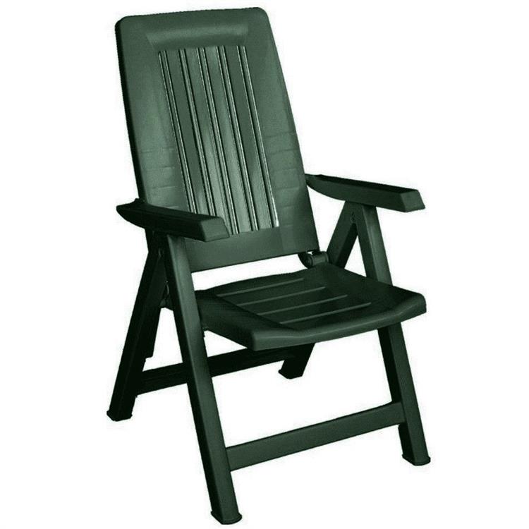 POLTRONA DA GIARDINO IN PLASTICA ARETA DIANA VERDE