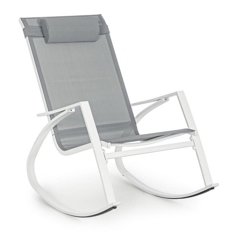 SEDIA A DONDOLO DA GIARDINO BIZZOTTO DEMID BIANCA