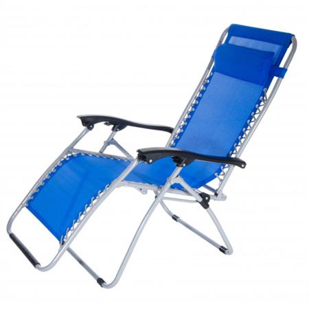 poltrona sdraio pieghevole regolabile verdelook ibiza blu