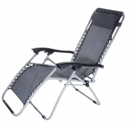 poltrona sdraio pieghevole regolabile verdelook ibiza grigio